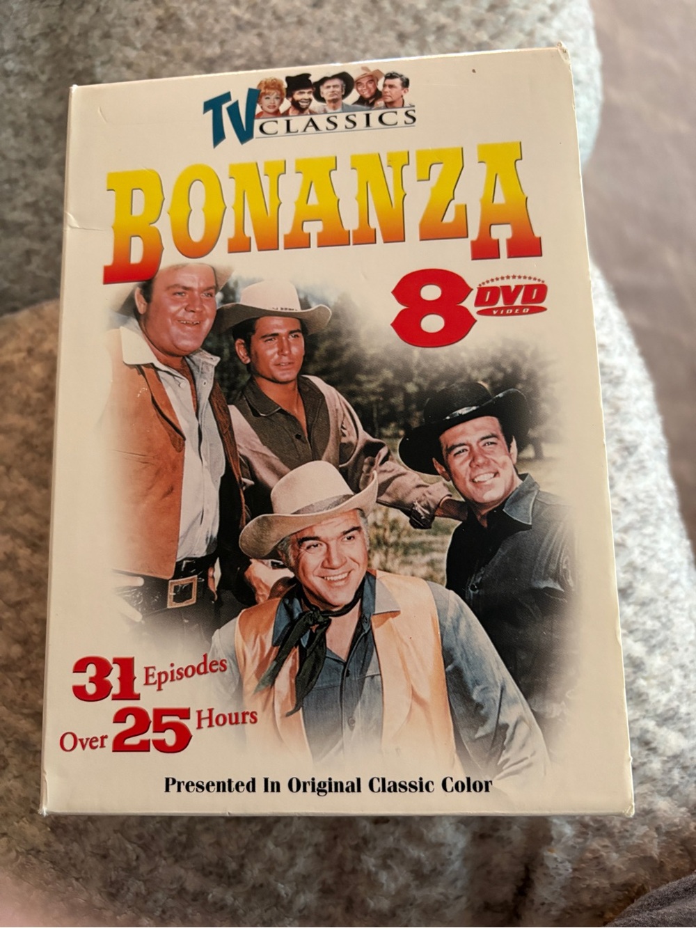 TV Classics Bonanza 8 DVD Box Set Complete 31 Episodes Western Lorne Greene